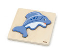 Dřevěné puzzle pro nejmenší Viga Rybka