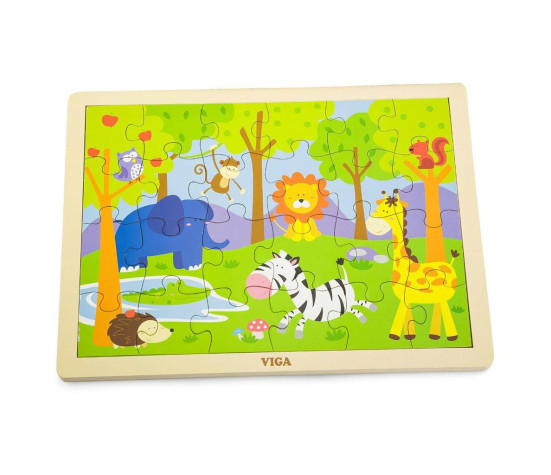 Dětské dřevěné puzzle Viga Zoo