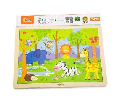 Dětské dřevěné puzzle Viga Zoo