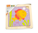 Dřevěné puzzle pro nejmenší Viga 4 ks Rybka