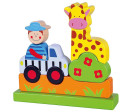 Dřevěné magnetické puzzle 3D kostky Viga Zoo