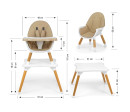 Jídelní židlička Milly Mally 2v1 Malmo beige