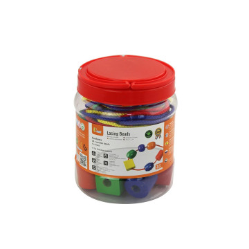 Dřevěné korálky Viga 30ks, Multicolor