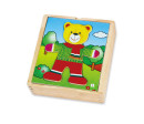Dřevěné oblékací puzzle Viga Medvídek chlapec