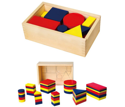 Dřevěné kostky geometrické tvary Viga
