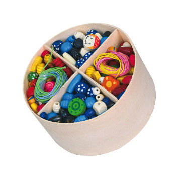 Dřevěné kreativní sada korálků Viga, Multicolor