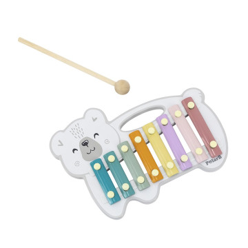 Dřevěný xylofon Viga Lední medvěd, Multicolor