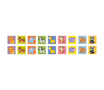 Dřevěná puzzle Viga Zvířátka 36ks