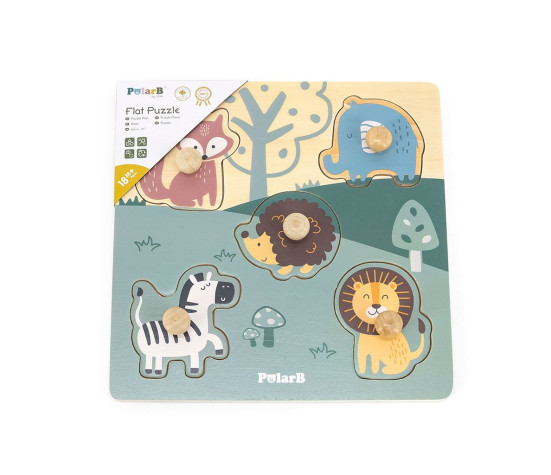 Dřevěné vkládací puzzle zvířata Viga