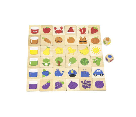 Dřevěné puzzle Barvy Viga