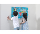 Dřevěná magnetická mapa světa Viga Dřevěná magnetická mapa světa Viga