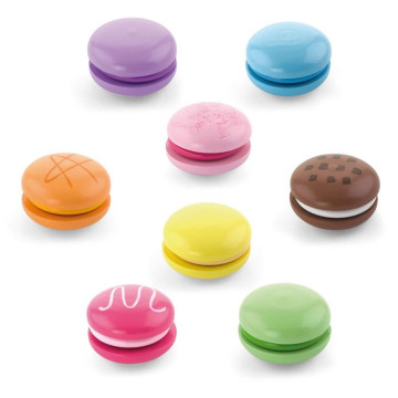 Dřevěné duhové makronky Viga, Multicolor