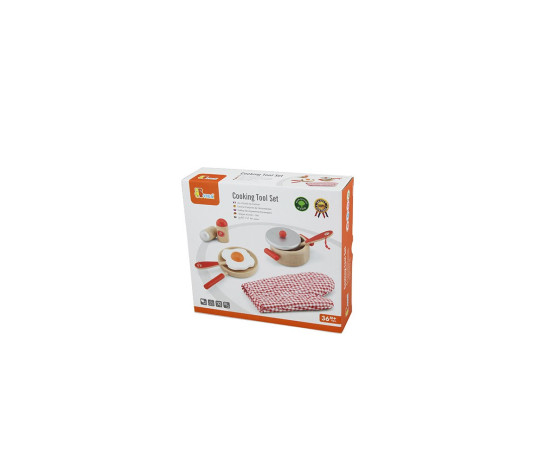 Dřevěná sada snídaně Viga Red