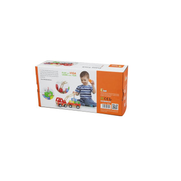 Dřevěný magnetický jeřáb Viga, Multicolor