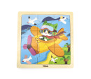 Dřevěné puzzle pro nejmenší Viga 9 ks Letadlo