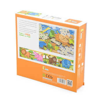 Dřevěné puzzle Safari Viga