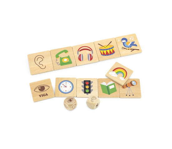 Dřevěné puzzle Smysly Viga