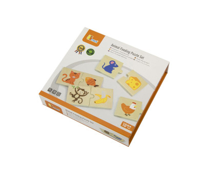 Dřevěné puzzle Viga Krmení zvířátek