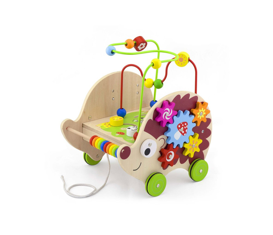 Dřevěný vzdělávací ježek 4v1 Viga, Multicolor Dřevěný vzdělávací ježek 4v1 Viga, Multicolor