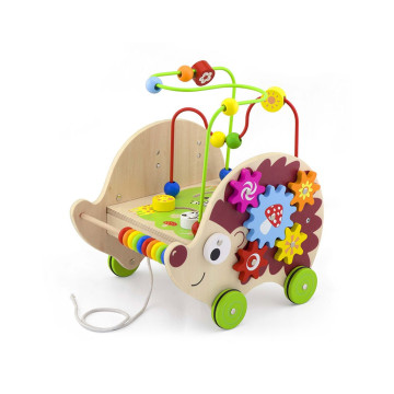 Dřevěný vzdělávací ježek 4v1 Viga, Multicolor