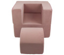 Dětské rozkládací křeslo-lenoška pink Dětské rozkládací křeslo-lenoška pink