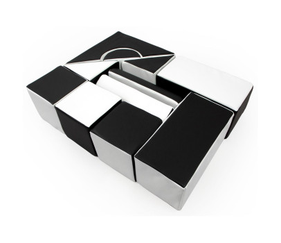 Pěnové kostky-obří stavebnice 11 ks black-white