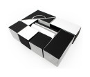 Pěnové kostky-obří stavebnice 11 ks black-white