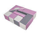 Pěnové kostky-obří stavebnice 11 ks white-light pink-grey