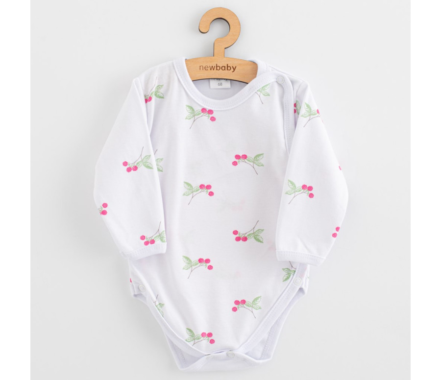 Kojenecké celorozepínací body New Baby Classic II raspberry Kojenecké celorozepínací body New Baby Classic II raspberry