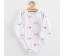 Kojenecké celorozepínací body New Baby Classic II raspberry