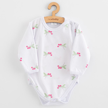 Kojenecké celorozepínací body New Baby Classic II raspberry, Růžová 62 (3-6m)