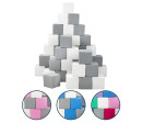 Pěnové kostky-sada 45 velkých pěnových kostek Pyramida uni, Multicolor Pěnové kostky-sada 45 velkých pěnových kostek Pyramida uni, Multicolor