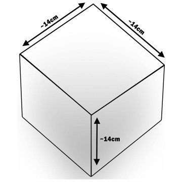 Pěnové kostky-sada 45 velkých pěnových kostek Pyramida uni, Multicolor
