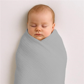 Dětská mušelínová deka New Baby 70x100 cm grey, Šedá