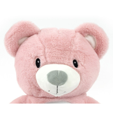 Plyšový usínáček medvídek s projektorem Milly Mally Bear pink, Růžová