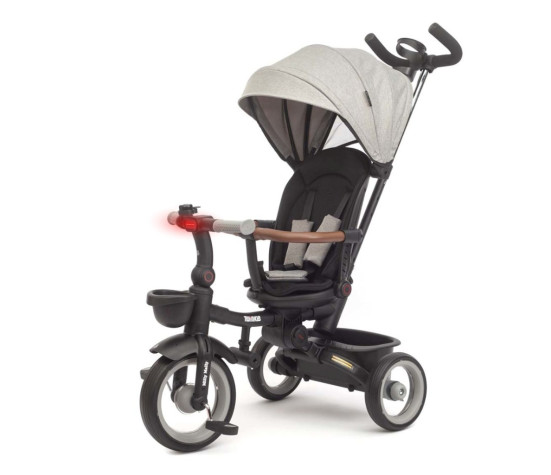 Luxusní dětská tříkolka s osvětlením Milly Mally Twinkle grey