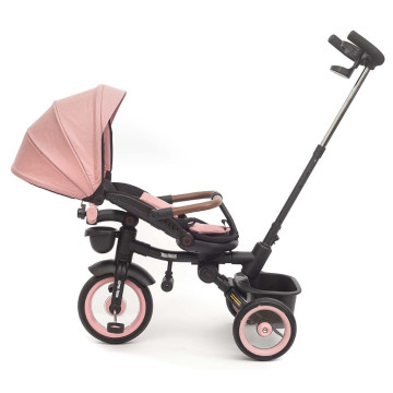 Luxusní dětská tříkolka s osvětlením Milly Mally Twinkle pink, Růžová