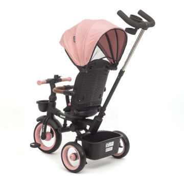 Luxusní dětská tříkolka s osvětlením Milly Mally Twinkle pink, Růžová