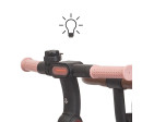 Luxusní dětská tříkolka s osvětlením Milly Mally Twinkle pink, Růžová Luxusní dětská tříkolka s osvětlením Milly Mally Twinkle pink, Růžová