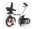 Luxusní dětská tříkolka s osvětlením Milly Mally Twinkle pink, Růžová Luxusní dětská tříkolka s osvětlením Milly Mally Twinkle pink, Růžová