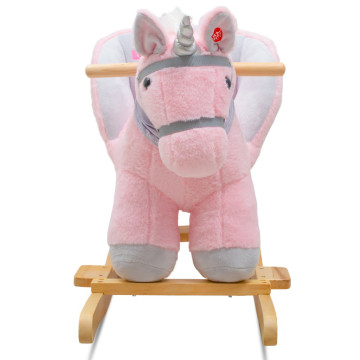 Houpací hračka s melodií Baby Mix Unicorn pink