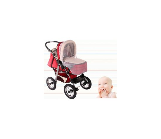 Baby Nellys Uni moskytiera na kočárek, bílá