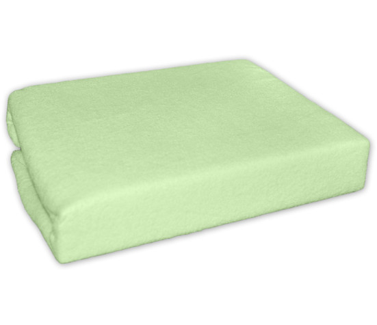 Nepromokavé froté prostěradlo do kočárku 75 x 35 - zelené