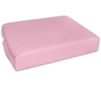 Nepromokavé froté prostěradlo do kočárku 75 x 35 - růžové