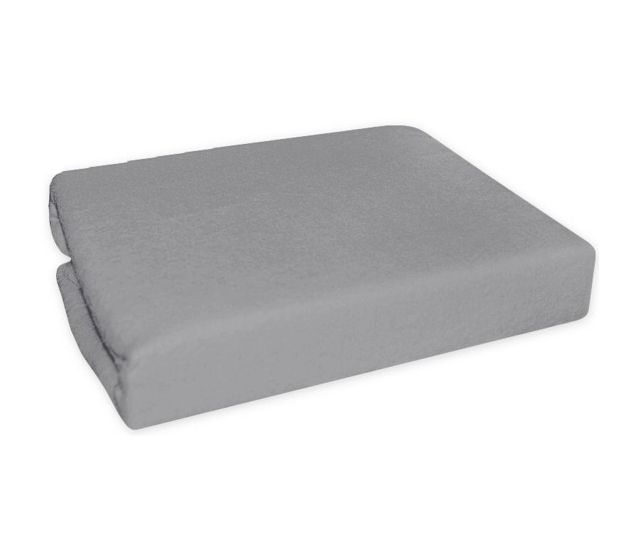 Nepromokavé froté prostěradlo do kočárku 75 x 35 - šedé