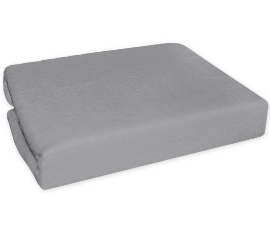 Nepromokavé froté prostěradlo do kočárku 75 x 35 - šedé