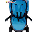 Vložka do kočárku Baby Nellys ® - modrá/tyrkys