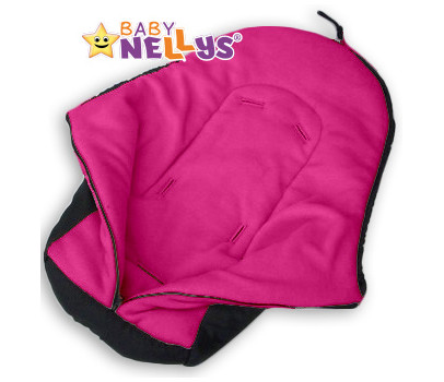 Fusák nejen do autosedačky Baby Nellys ® POLAR - amarantový medvídek