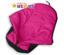 Fusák nejen do autosedačky Baby Nellys ® POLAR - amarantový medvídek