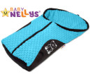 Fusák nejen do autosedačky Baby Nellys ® MINKY - modrý, tyrkys